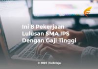 Ini 8 Pekerjaan Lulusan SMA IPS Dengan Gaji Tinggi