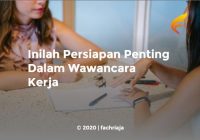 Inilah Persiapan Penting Dalam Wawancara Kerja