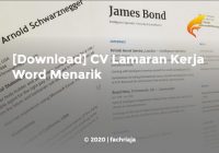 [Download] CV Lamaran Kerja Word Menarik