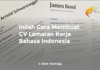Inilah Cara Membuat CV Lamaran Kerja Bahasa Indonesia