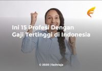 Ini 15 Profesi Dengan Gaji Tertinggi di Indonesia